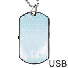 Flower Blue Polka Plaid Sexy Star Love Heart Dog Tag Usb Flash (one Side)