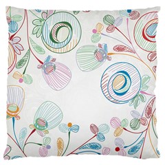 Flower Rainbow Circle Polka Leaf Sexy Standard Flano Cushion Case (one Side)