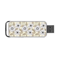 Flower Rose Sunflower Gray Star Portable Usb Flash (two Sides)