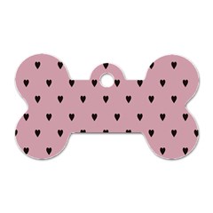 Love Black Pink Valentine Dog Tag Bone (two Sides)