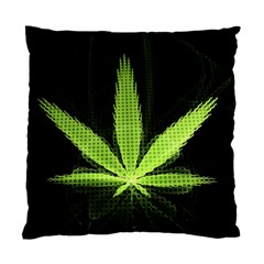 Marijuana Weed Drugs Neon Green Black Light Standard Cushion Case (one Side)