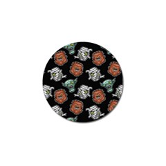 Pattern Halloween Werewolf Mummy Vampire Icreate Golf Ball Marker (4 Pack) by iCreate