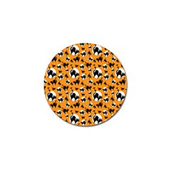 Pattern Halloween Black Cat Hissing Golf Ball Marker (10 Pack) by iCreate