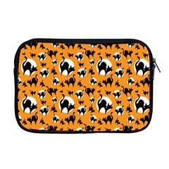 Pattern Halloween Black Cat Hissing Apple Macbook Pro 17  Zipper Case by iCreate