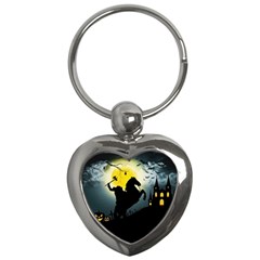 Headless Horseman Key Chains (heart)  by Valentinaart