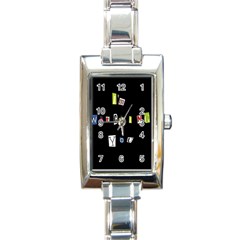 I Am Watching You Rectangle Italian Charm Watch by Valentinaart