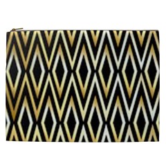 Gold,black,art Deco Pattern Cosmetic Bag (xxl)  by NouveauDesign