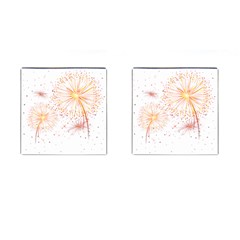 Fireworks Triangle Star Space Line Cufflinks (square)