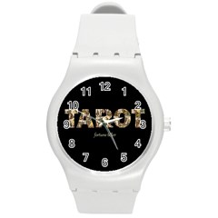 Tarot Fortune Teller Round Plastic Sport Watch (m) by Valentinaart