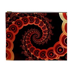 Chinese Lantern Festival For A Red Fractal Octopus Cosmetic Bag (xl) by jayaprime