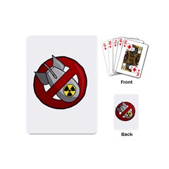 No Nuclear Weapons Playing Cards (mini)  by Valentinaart