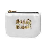 Happy Diwali Gold Golden Stars Star Festival Of Lights Deepavali Typography Mini Coin Purses Front