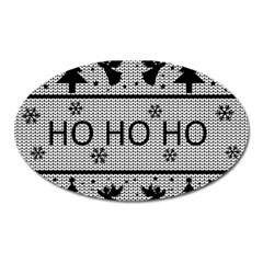 Ugly Christmas Sweater Oval Magnet by Valentinaart