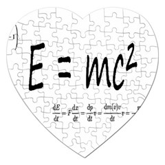 E=mc2 Formula Physics Relativity Jigsaw Puzzle (heart) by picsaspassion