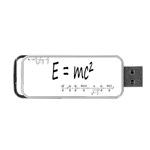 E=mc2 formula physics relativity Portable USB Flash (One Side) Front