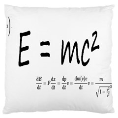 E=mc2 Formula Physics Relativity Large Flano Cushion Case (two Sides) by picsaspassion