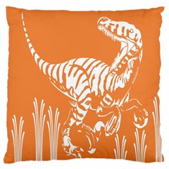 Animals Dinosaur Ancient Times Large Flano Cushion Case (one Side)