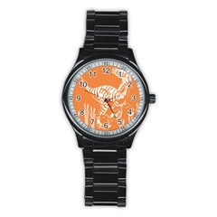 Animals Dinosaur Ancient Times Stainless Steel Round Watch by Mariart