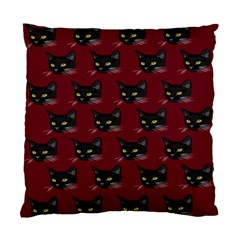 Face Cat Animals Red Standard Cushion Case (one Side)