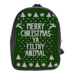 Ugly Christmas Sweater School Bag (large) by Valentinaart