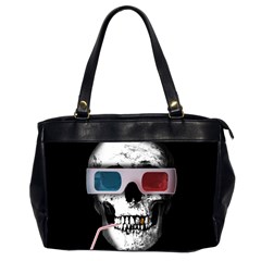 Cinema Skull Office Handbags (2 Sides)  by Valentinaart