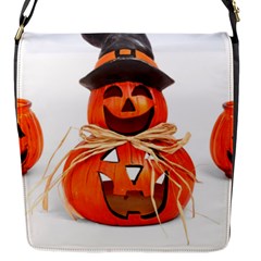 Funny Halloween Pumpkins Flap Messenger Bag (s) by gothicandhalloweenstore