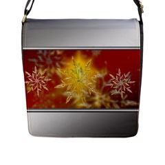 Christmas Candles Christmas Card Flap Messenger Bag (l)  by Celenk