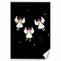 Christmas Angels  Canvas 20  X 30   by Valentinaart