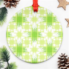 Intersecting Lines Pattern Ornament (round) by dflcprints