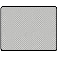 Grey And White Simulated Carbon Fiber Double Sided Fleece Blanket (medium)  by PodArtist