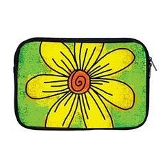 Flower Cartoon Painting Painted Apple Macbook Pro 17  Zipper Case by Celenk