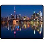 Buildings Can Cn Tower Canada Double Sided Fleece Blanket (Medium)  58.8 x47.4  Blanket Front