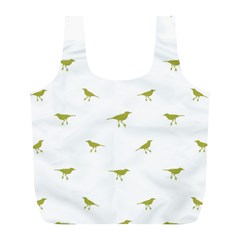 Birds Motif Pattern Full Print Recycle Bags (l)  by dflcprints