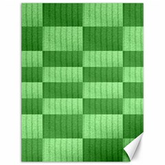 Wool Ribbed Texture Green Shades Canvas 12  X 16   by Celenk