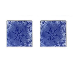 Winter Hardest Frost Cold Cufflinks (square) by Celenk