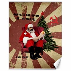 Karl Marx Santa  Canvas 12  X 16   by Valentinaart