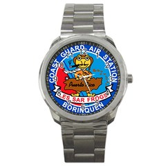 Coast Guard Air Station Borinquen Puerto Rico Sport Metal Watch by Bigfootshirtshop