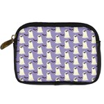 Bat And Ghost Halloween Lilac Paper Pattern Digital Camera Cases Front