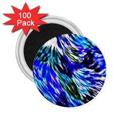 Abstract Background Blue White 2 25  Magnets (100 Pack)  by Celenk