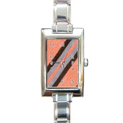 Fabric Textile Texture Surface Rectangle Italian Charm Watch by Celenk