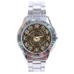 Dark Metal And Jewels Stainless Steel Analogue Watch by linceazul