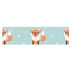 Cute Fox Pattern Satin Scarf (oblong) by Bigfootshirtshop