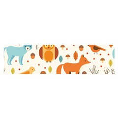 Woodland Friends Pattern Satin Scarf (oblong) by Bigfootshirtshop