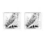 Animal Bird Forest Nature Owl Cufflinks (Square) Front(Pair)