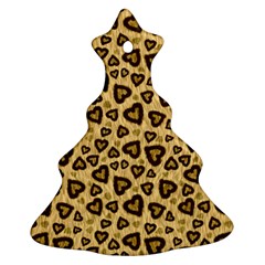 Leopard Heart 01 Christmas Tree Ornament (two Sides) by jumpercat