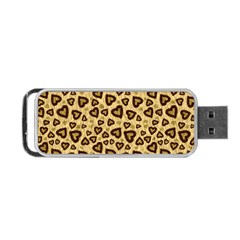 Leopard Heart 01 Portable Usb Flash (one Side) by jumpercat