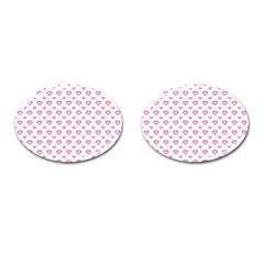 Pixel Hearts Cufflinks (oval) by jumpercat