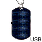 Sci Fi Tech Circuit Dog Tag USB Flash (One Side) Front