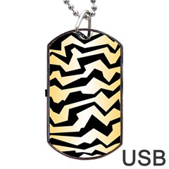 Polynoise Tiger Dog Tag Usb Flash (one Side) by jumpercat