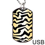 Polynoise Tiger Dog Tag USB Flash (Two Sides) Front